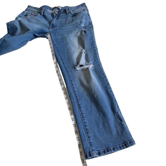 KanCan Distressed Stretch Jeans VBK1221 Blue Sz 28 - Picture 8 of 12